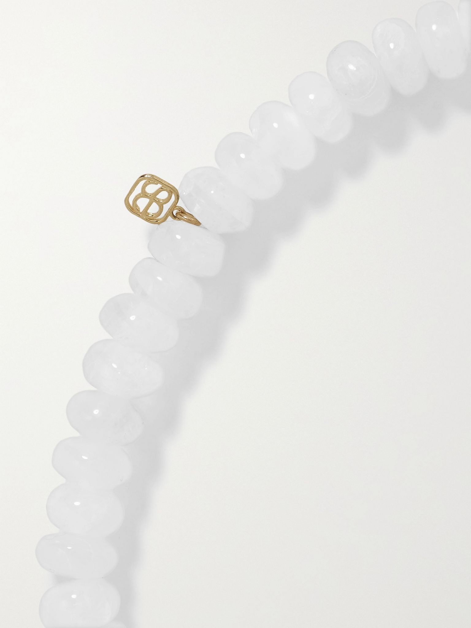 14-karat gold, enamel, moonstone and sapphire bracelet Gold - 3