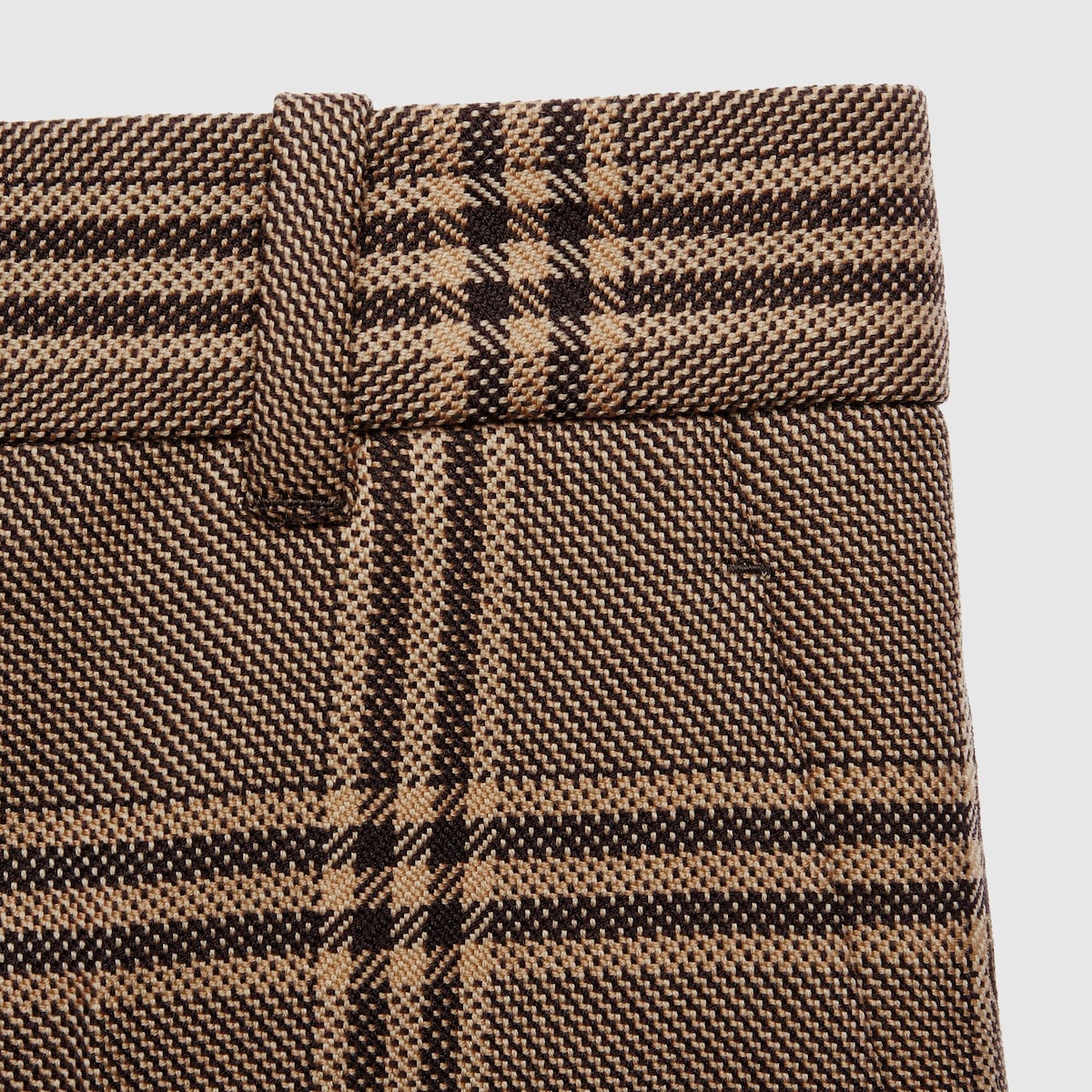 Horsebit check wool pant - 4