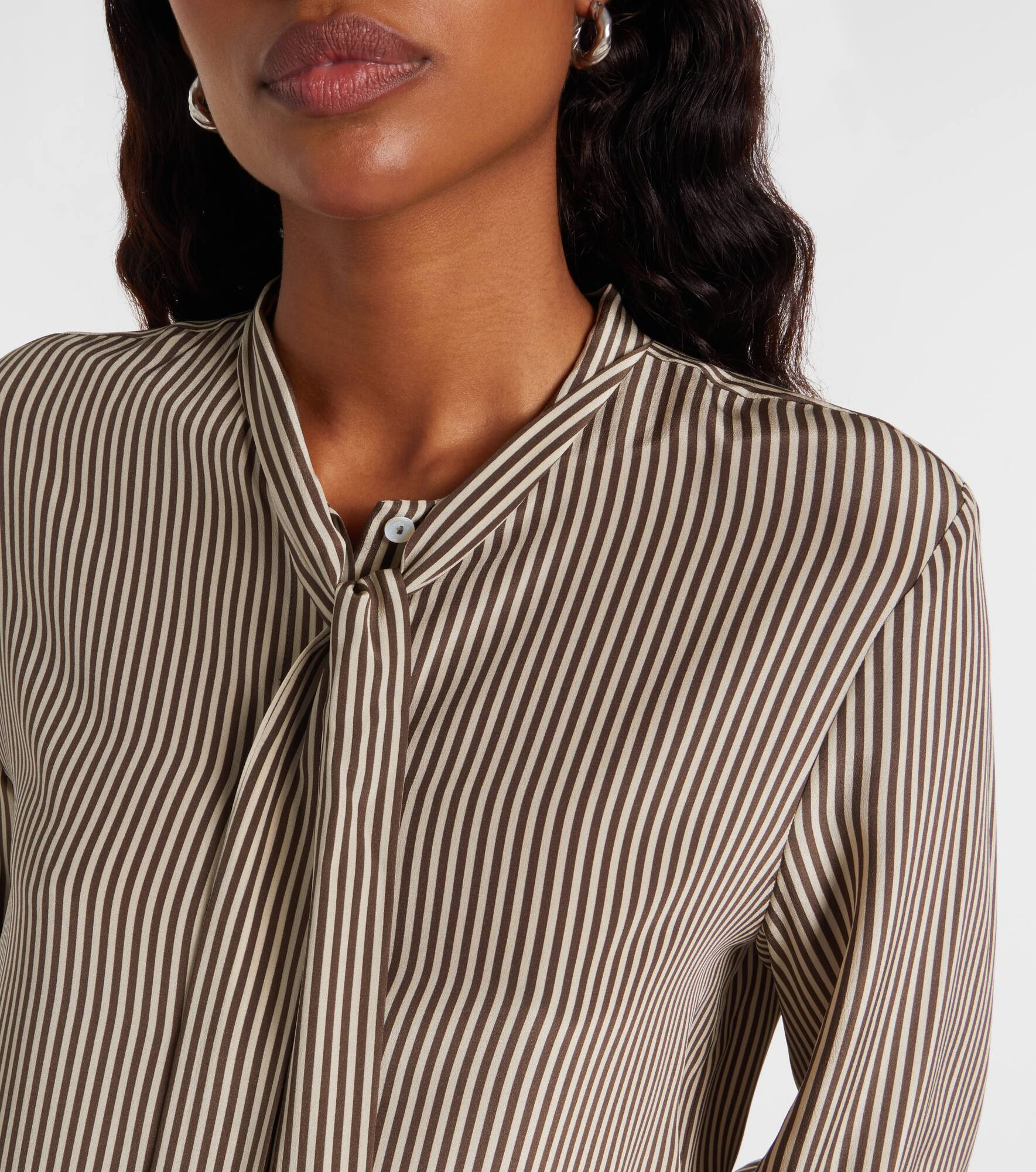 Striped silk shirt - 4