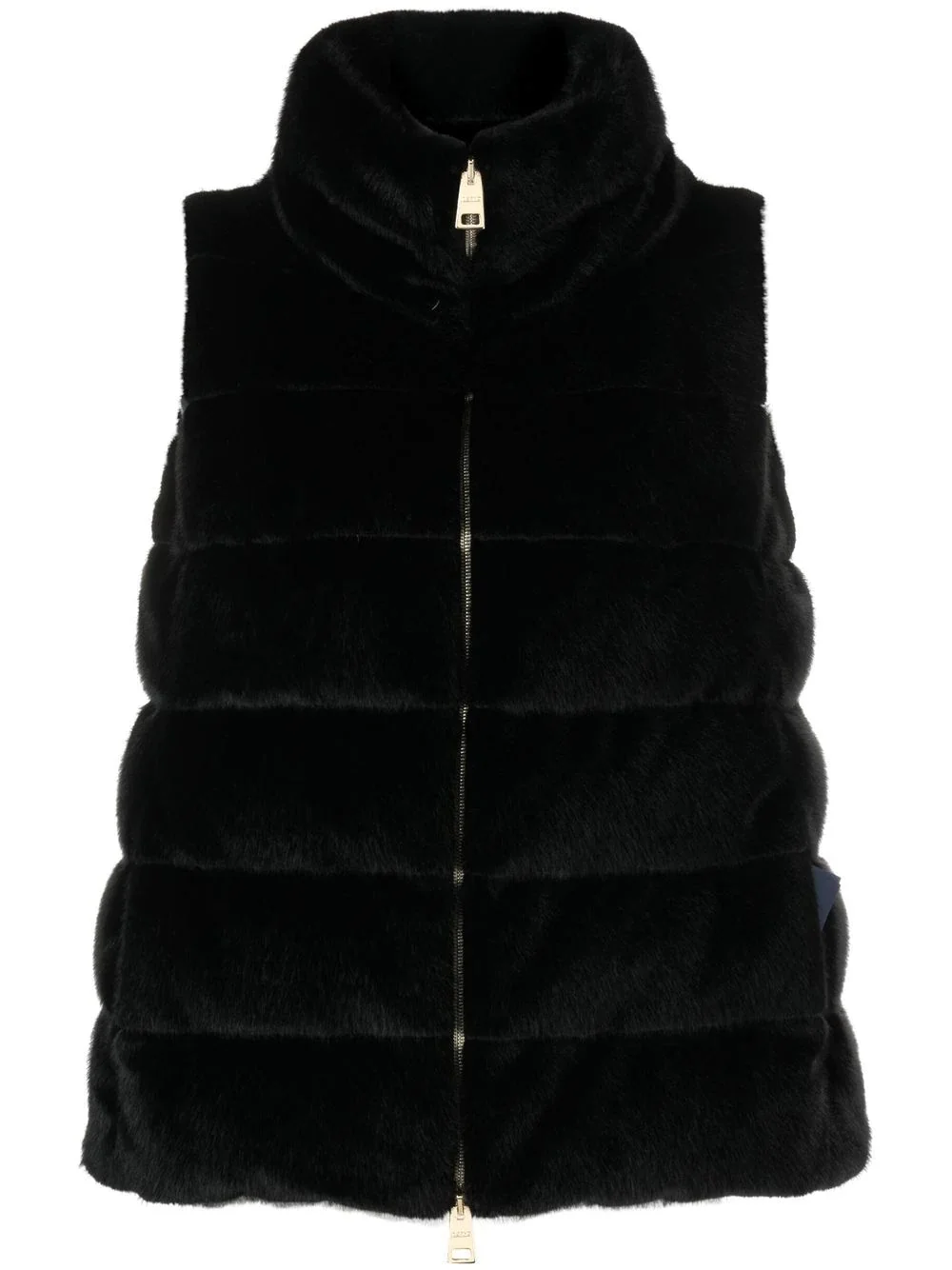 padded zip-up gilet - 1