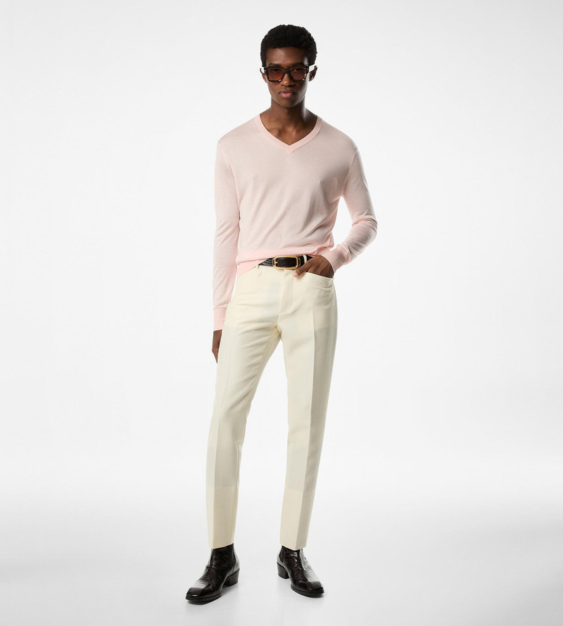 TOM FORD LIGHTWEIGHT SILK BLEND V NECK outlook