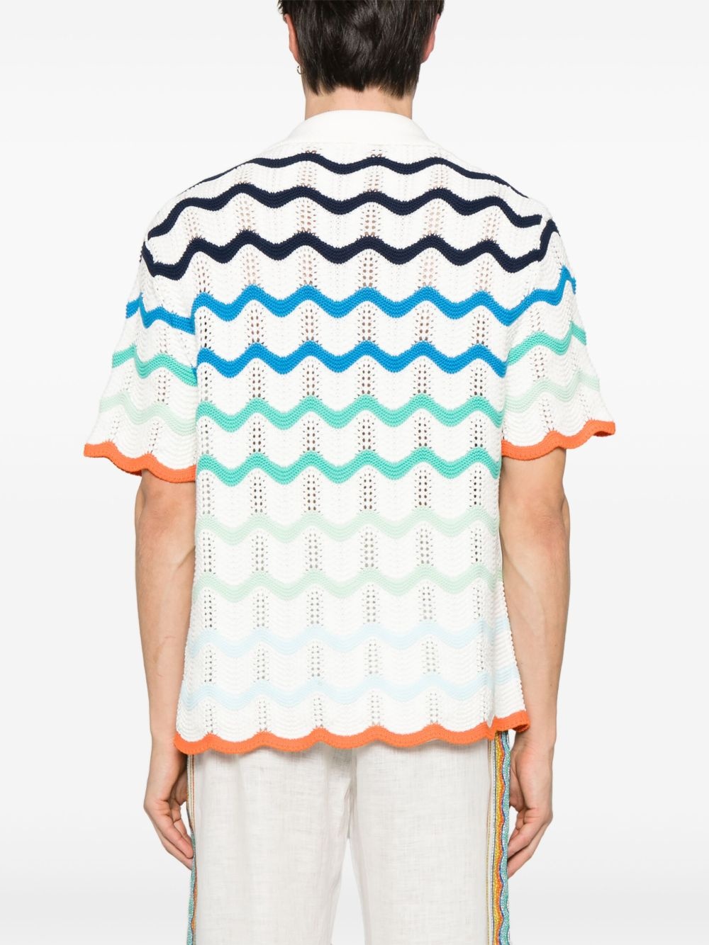 gradient wave shirt - 4