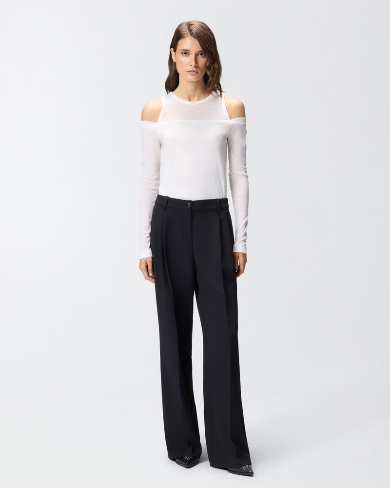 LONG-SLEEVED SWEATER WITH OPEN SHOULDERS 4