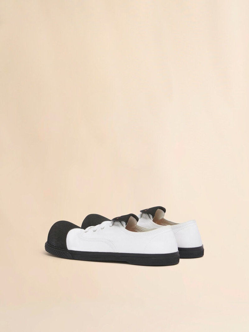 Marni WHITE CANVAS NEW WAVE SNEAKER outlook