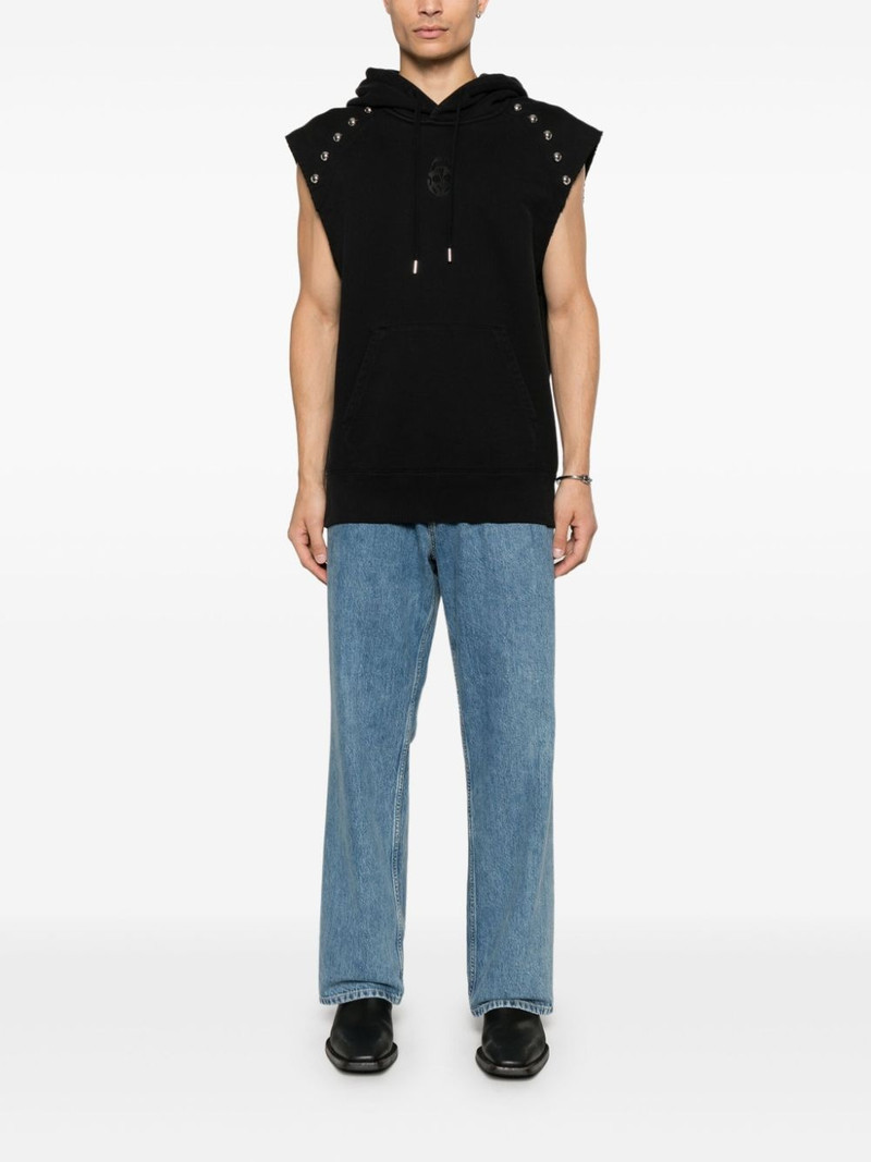 Alexander McQueen stud-embellished hoodie outlook