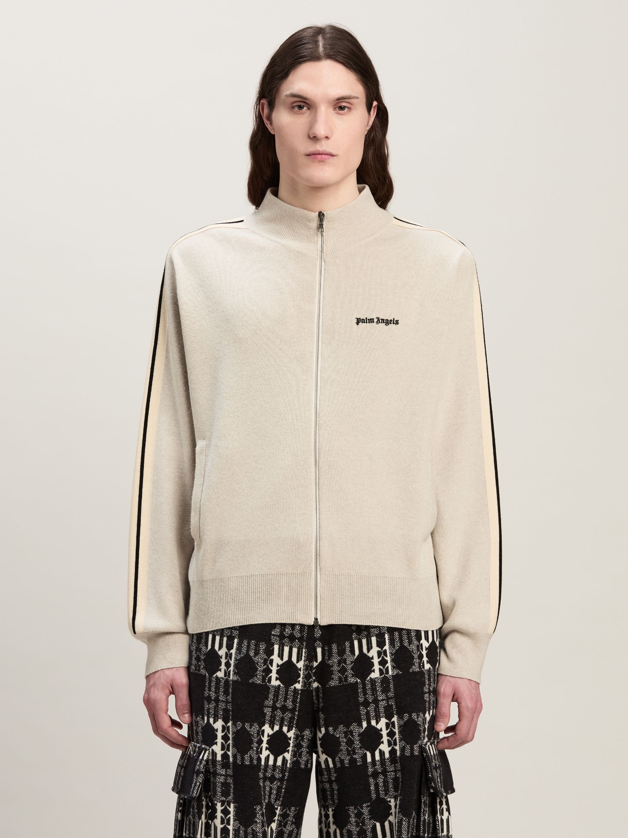 wool and cashmere Track Jacket - 3