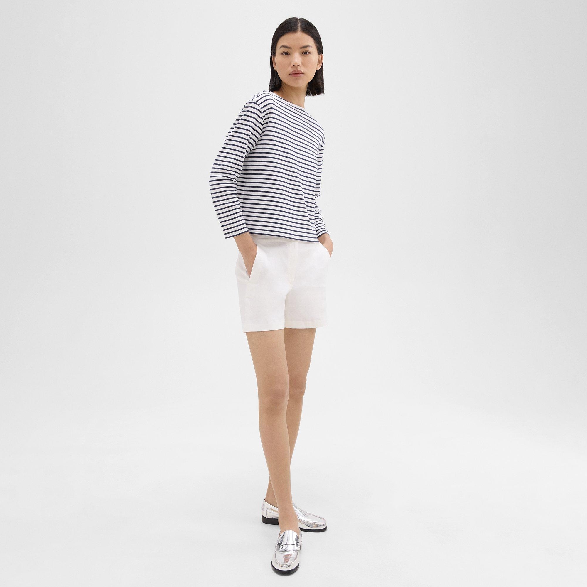 Waist Tab Short in Good Linen - 3