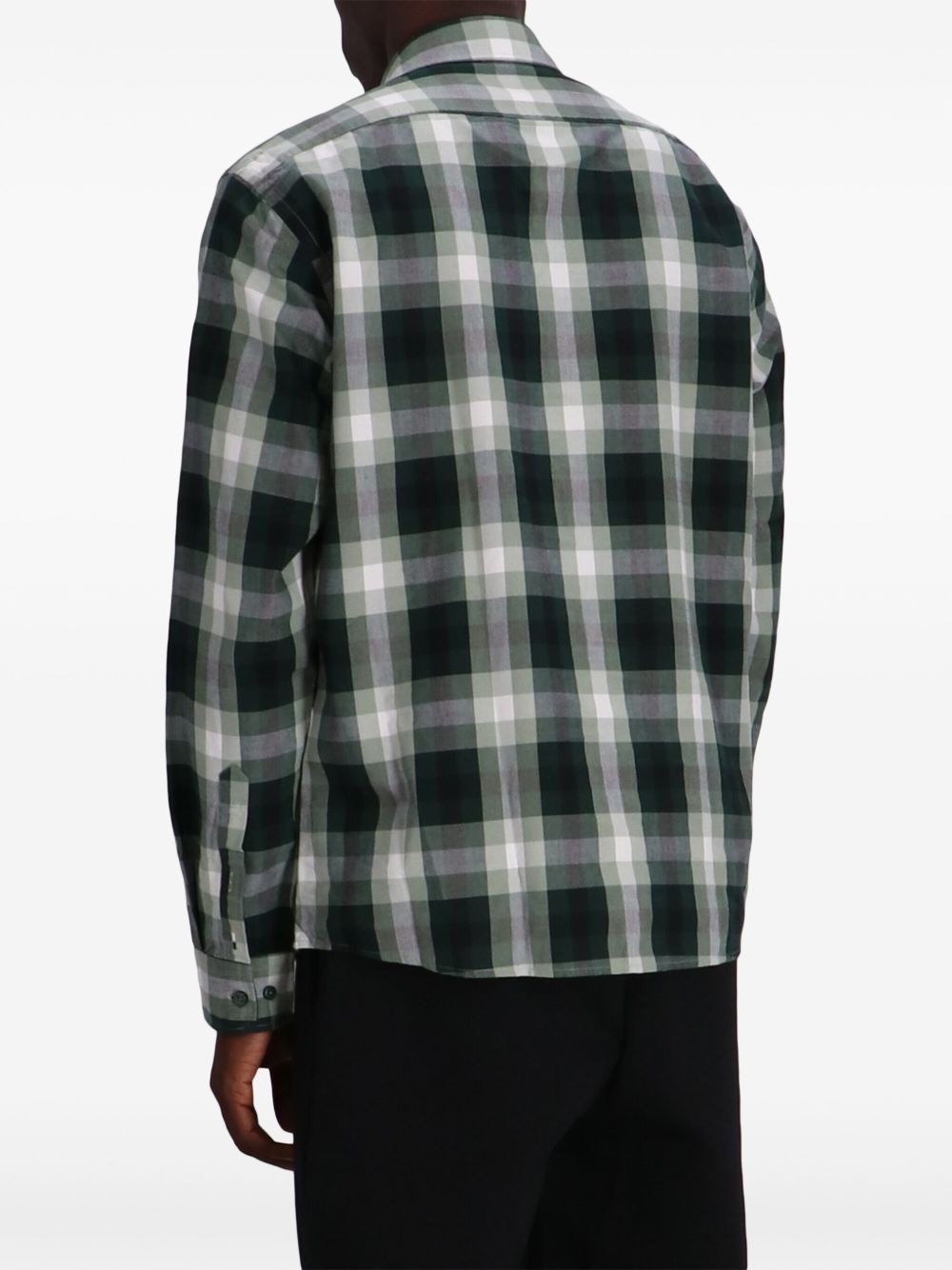 check-pattern shirt - 4