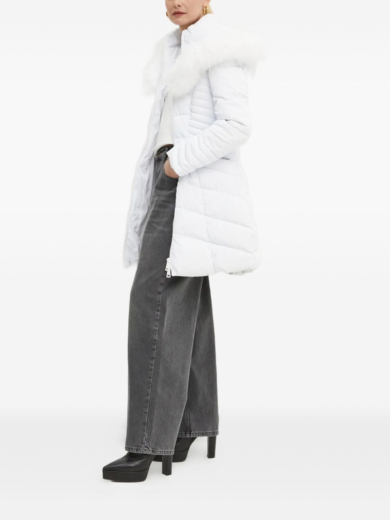 GUESS USA quilted faux-fur coat outlook