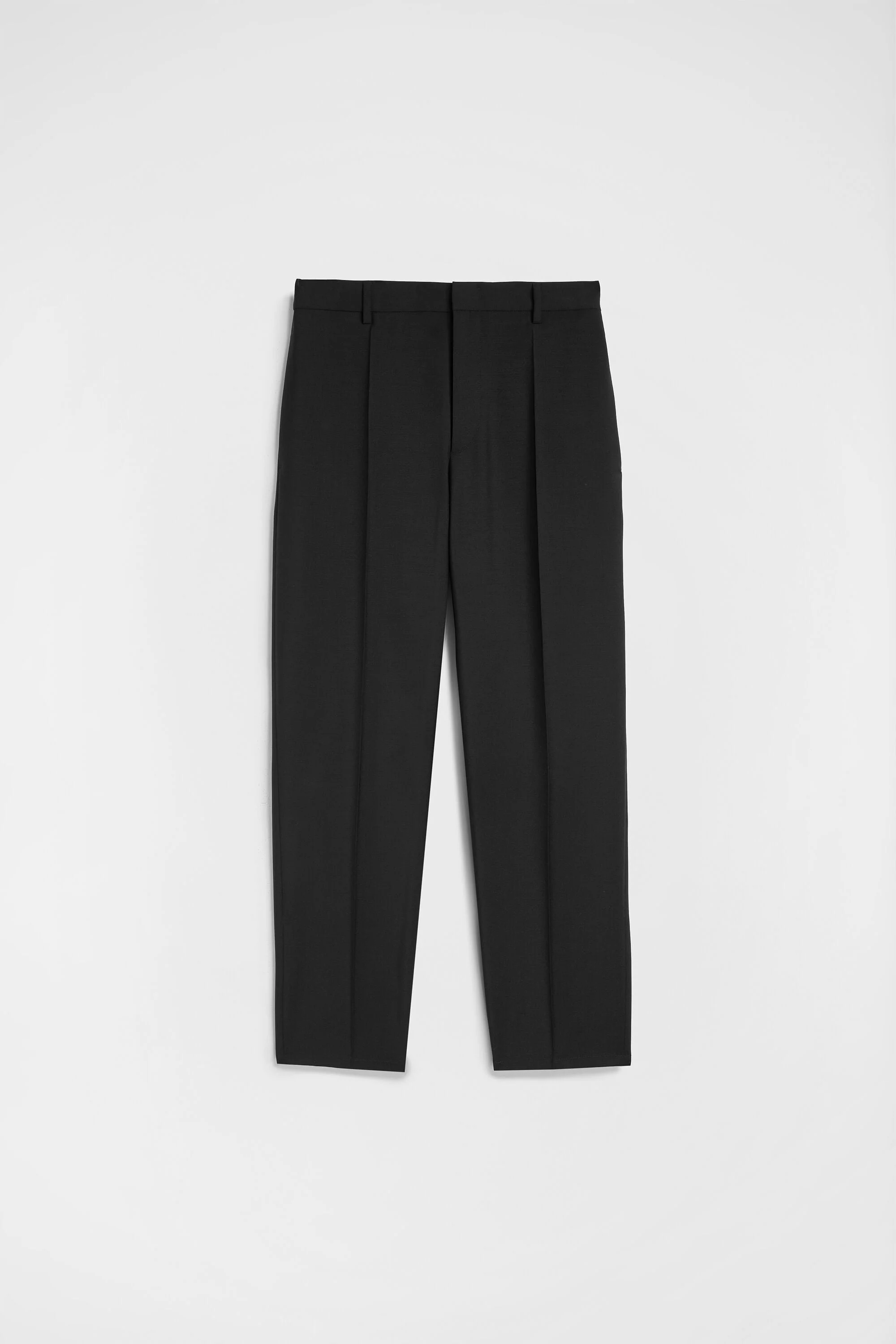 Wool Canvas Trousers - 1