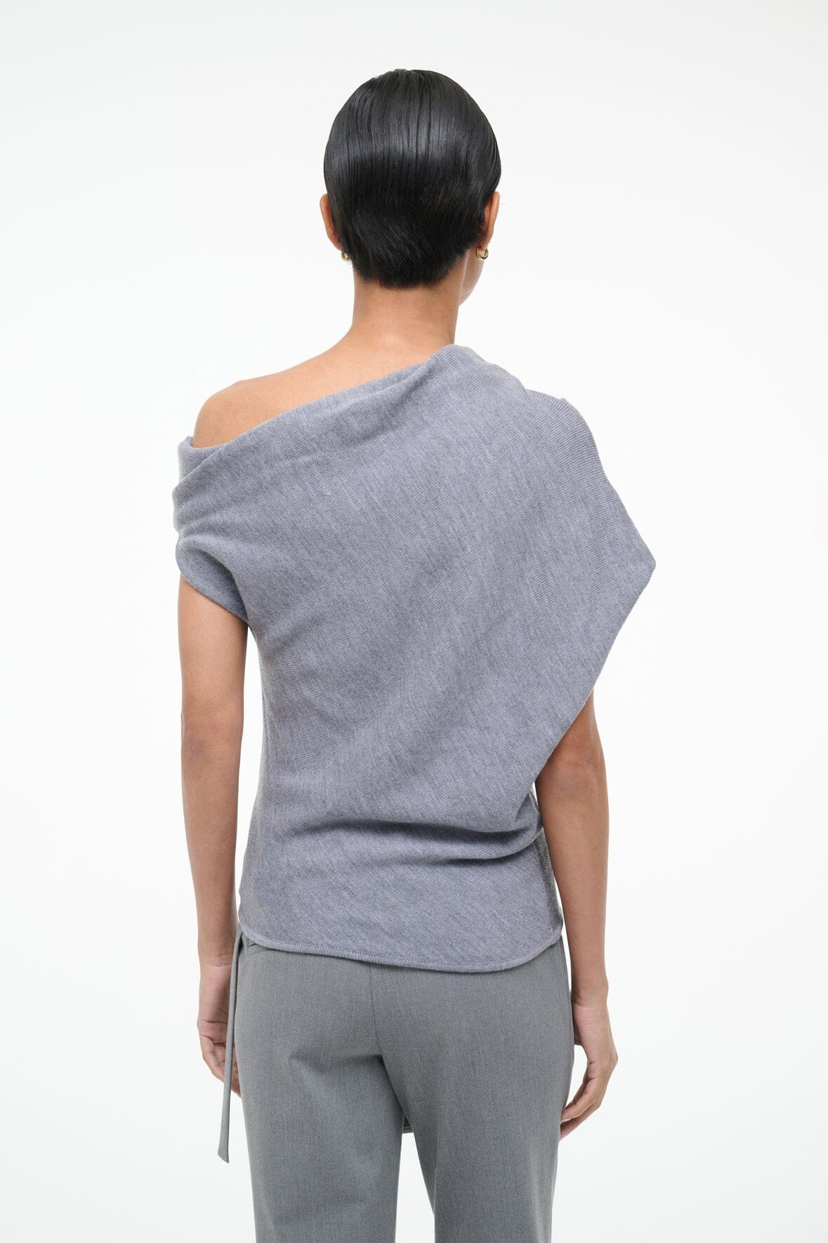 STAUD MABEL SWEATER HEATHER GREY - 5