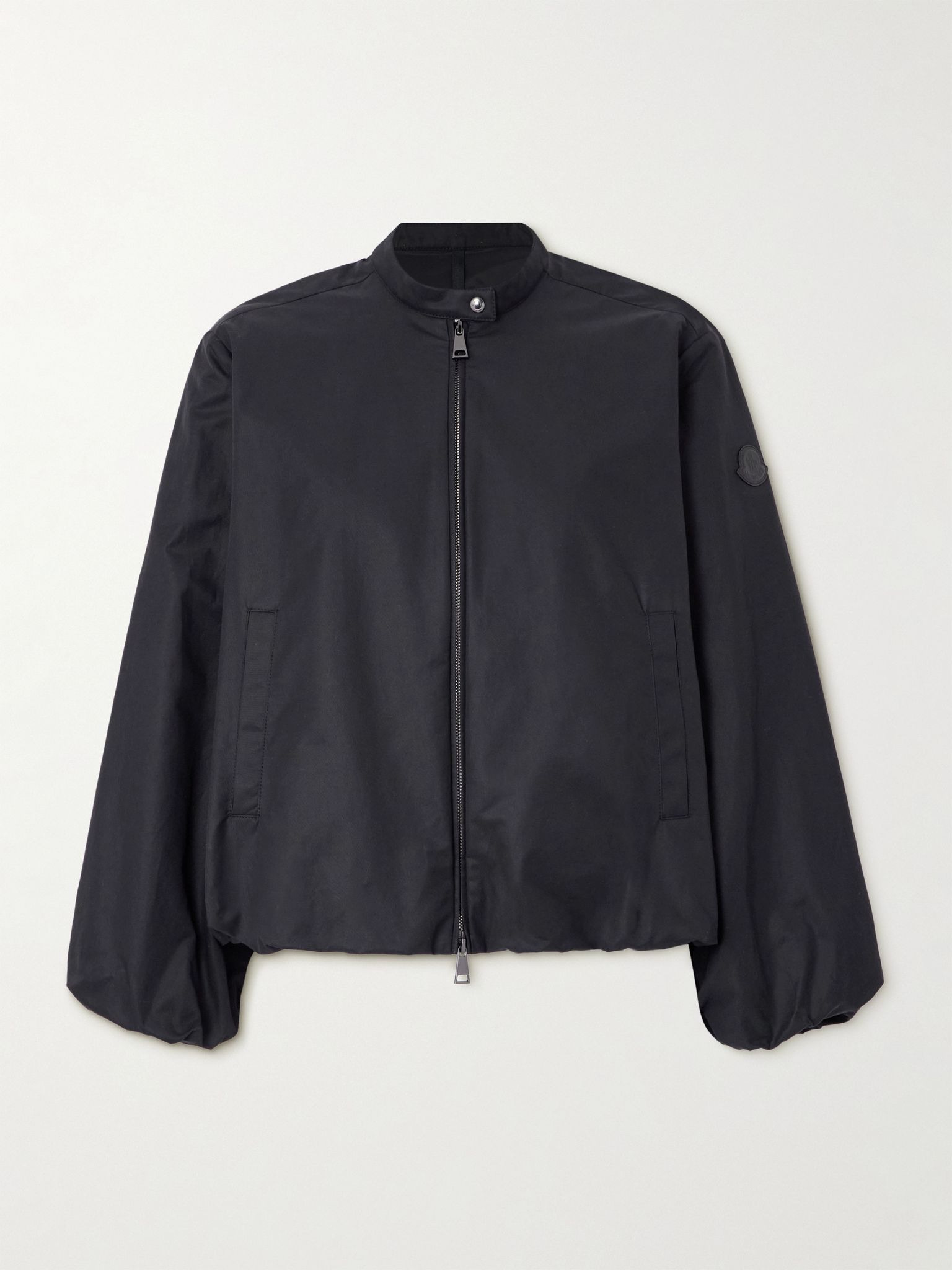 Gruissan appliquéd cotton-blend bomber jacket Black - 1