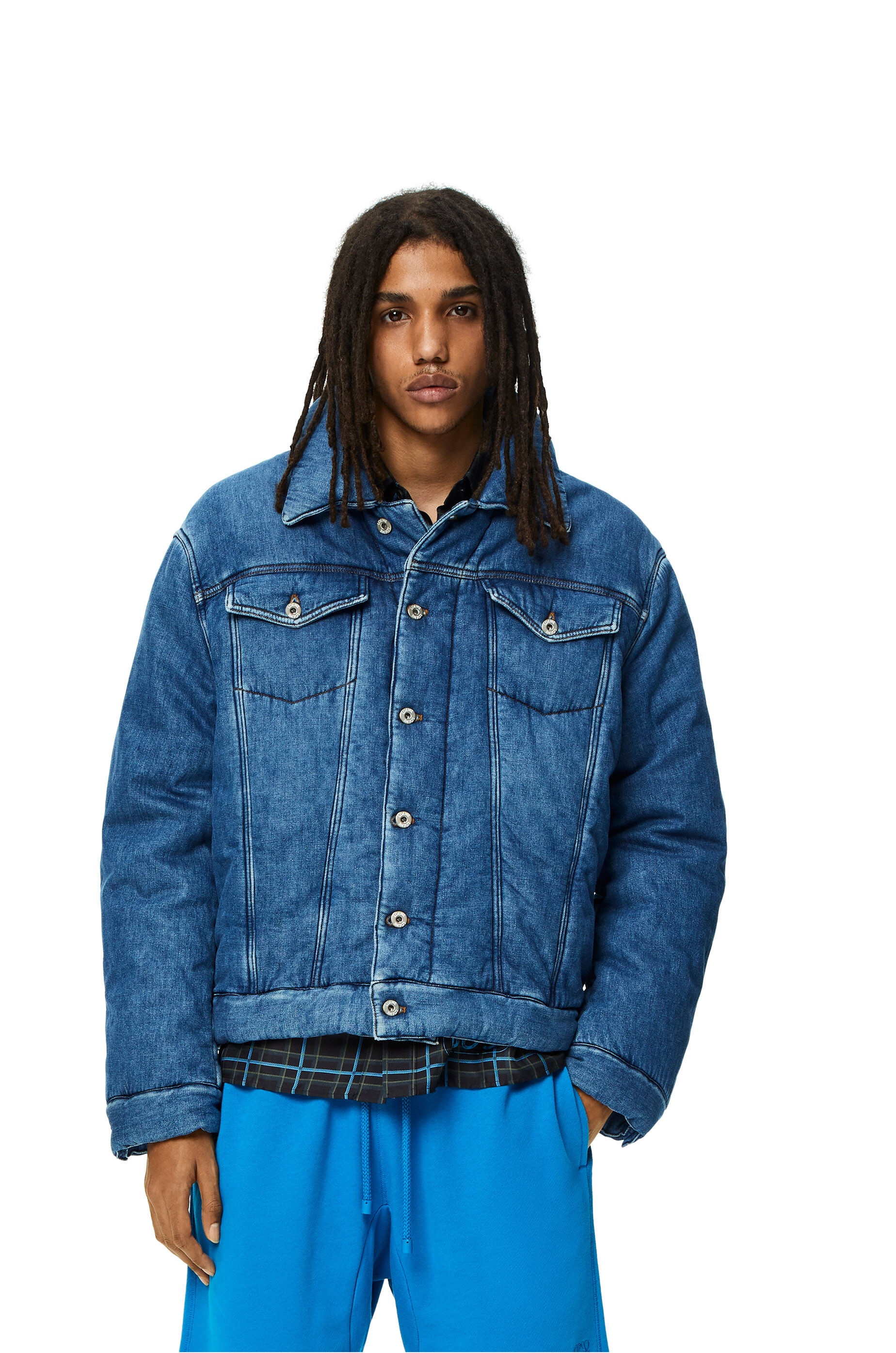 Padded jacket in denim - 3