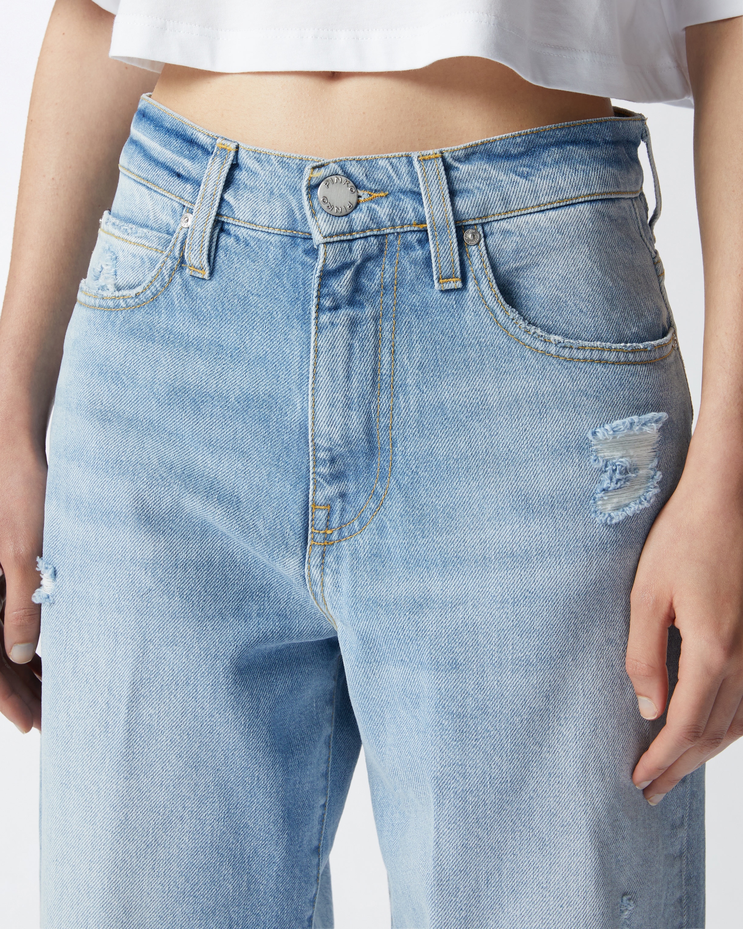 JEANS WITH RELAXED RIPS - 5
