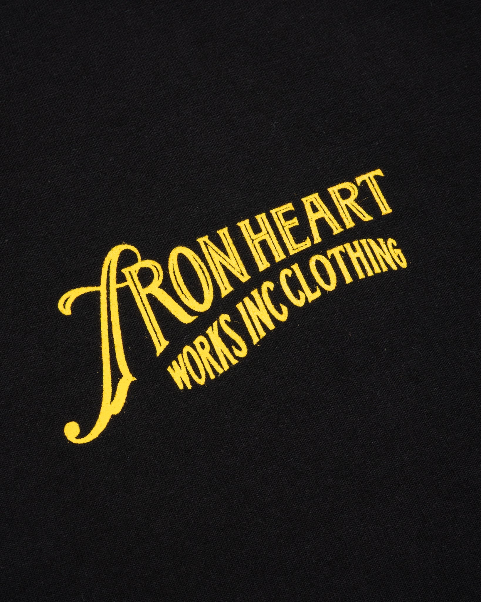 7.5OZ PRINTED LOOPWHEEL CREW NECK T-SHIRT - BLACK - 6