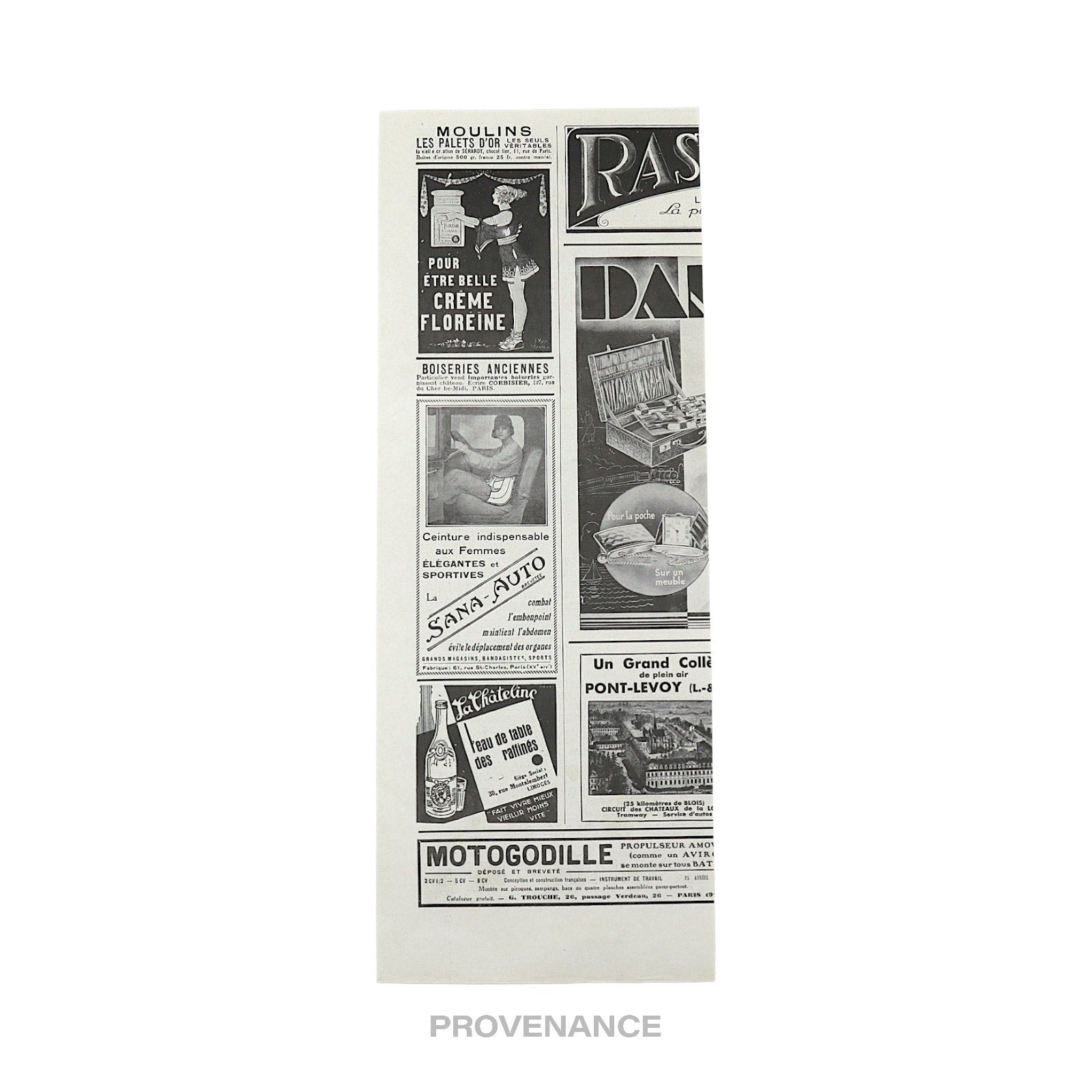 Louis Vuitton Antique Newsprint Ad- Monogram Drawer Trunk - 5