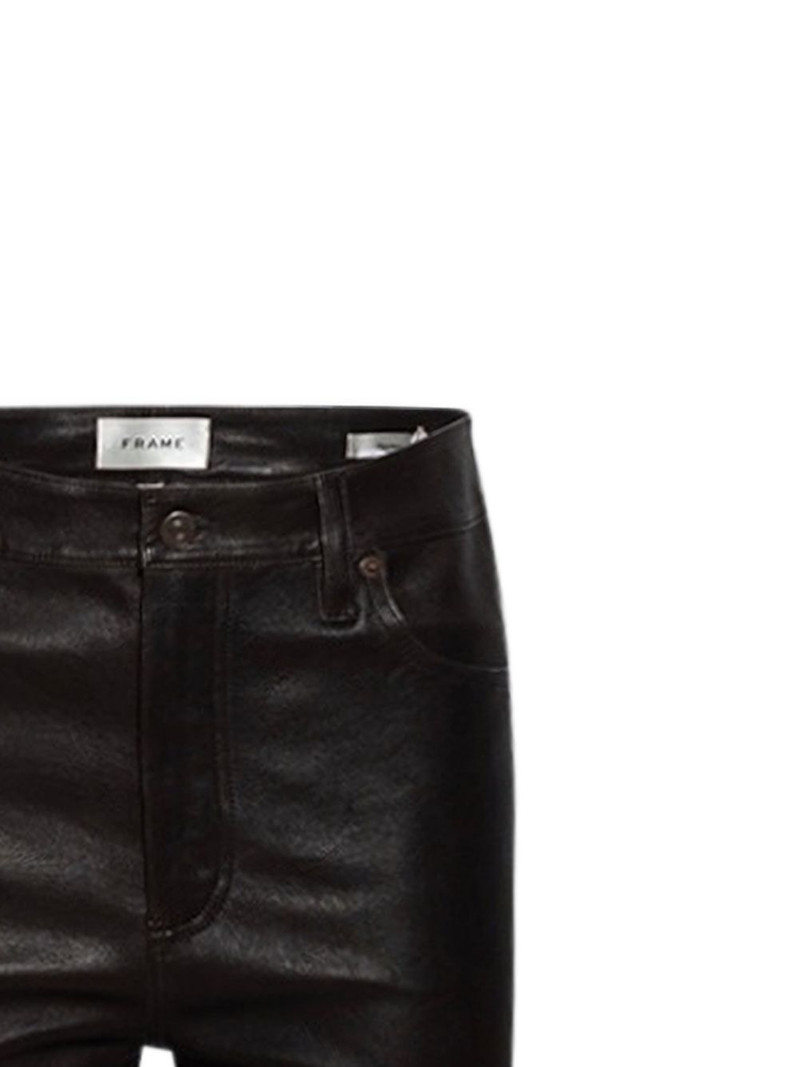 FRAME The Reboot flared leather trousers outlook