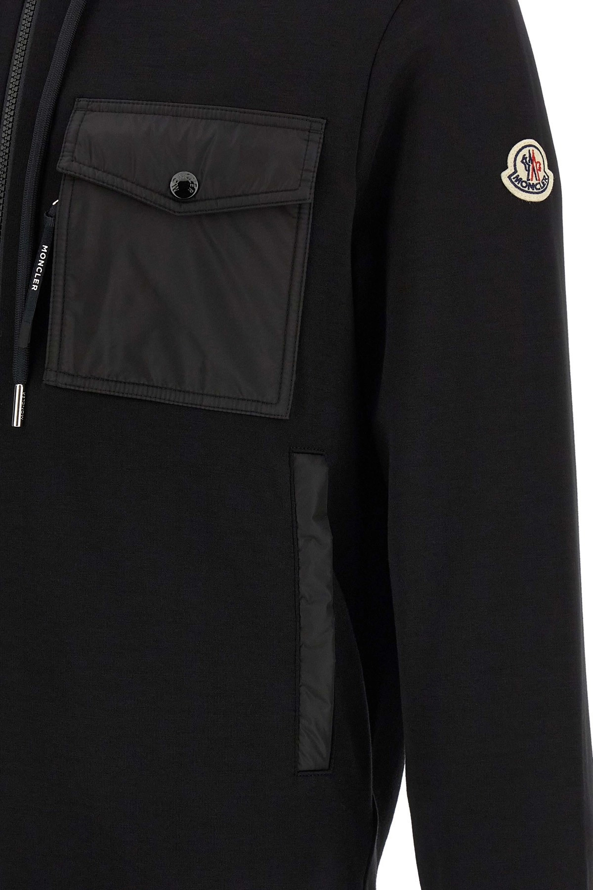 Nylon insert hoodie - 4