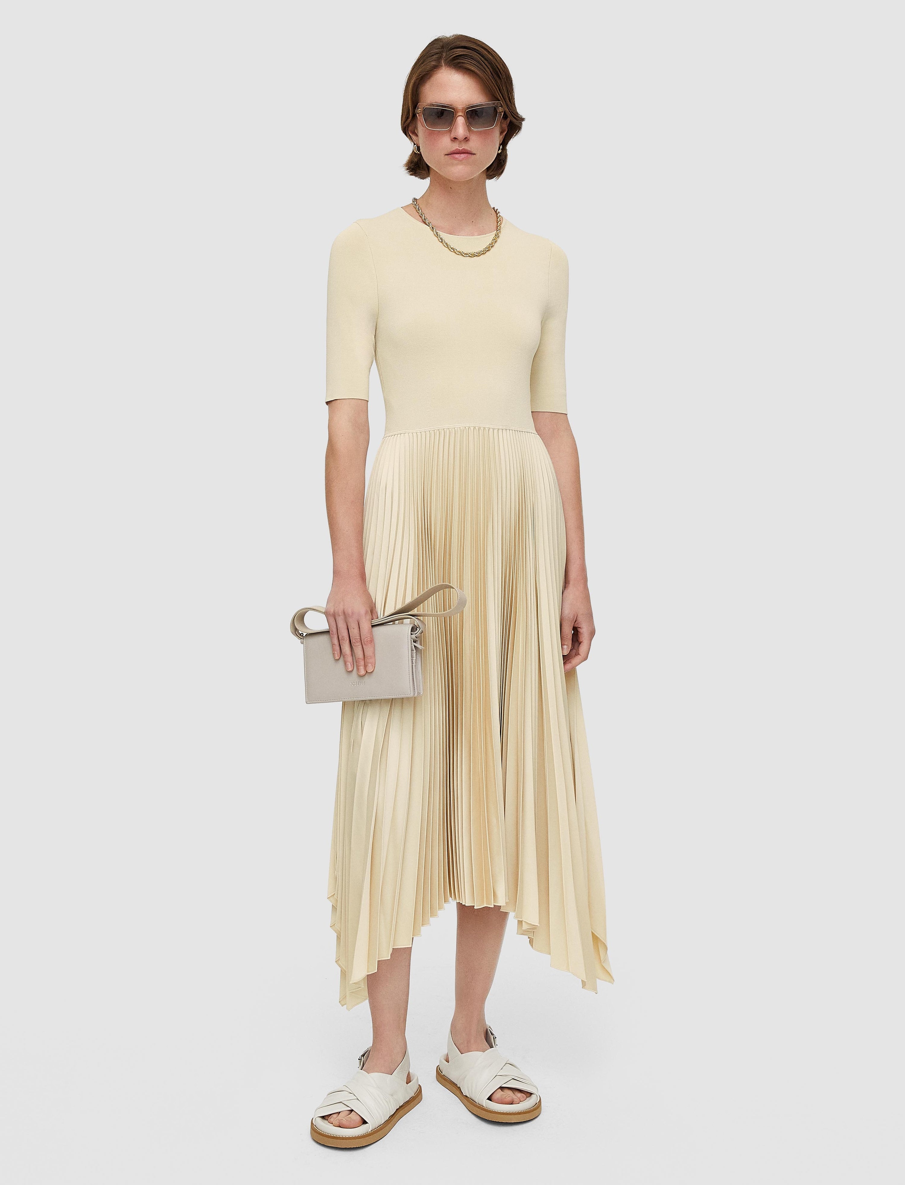 Knit Weave Plissé Darno Dress - 2