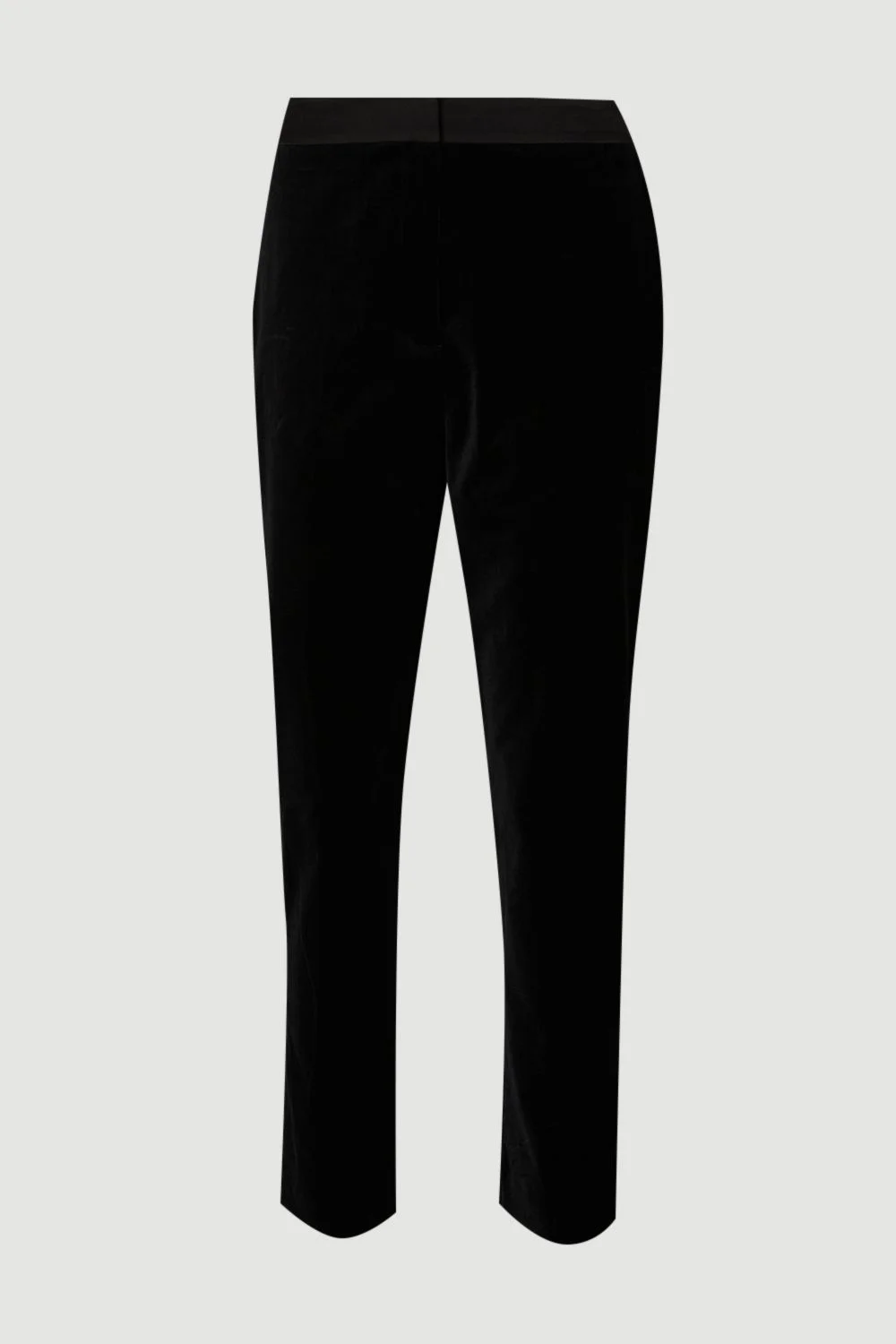 Harper's Bazaar Velvet and Satin Mix Slim Leg Trouser - 1