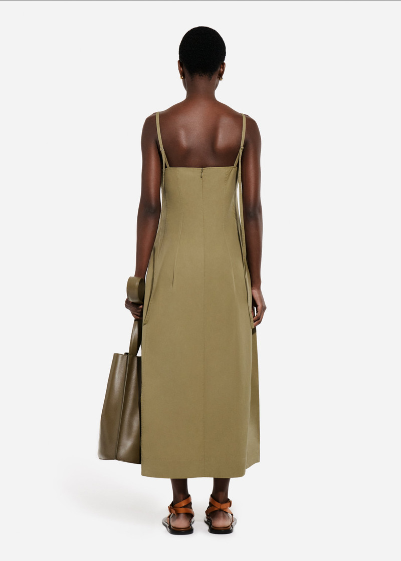 Bustier Midi Dress in Cotton Poplin 3