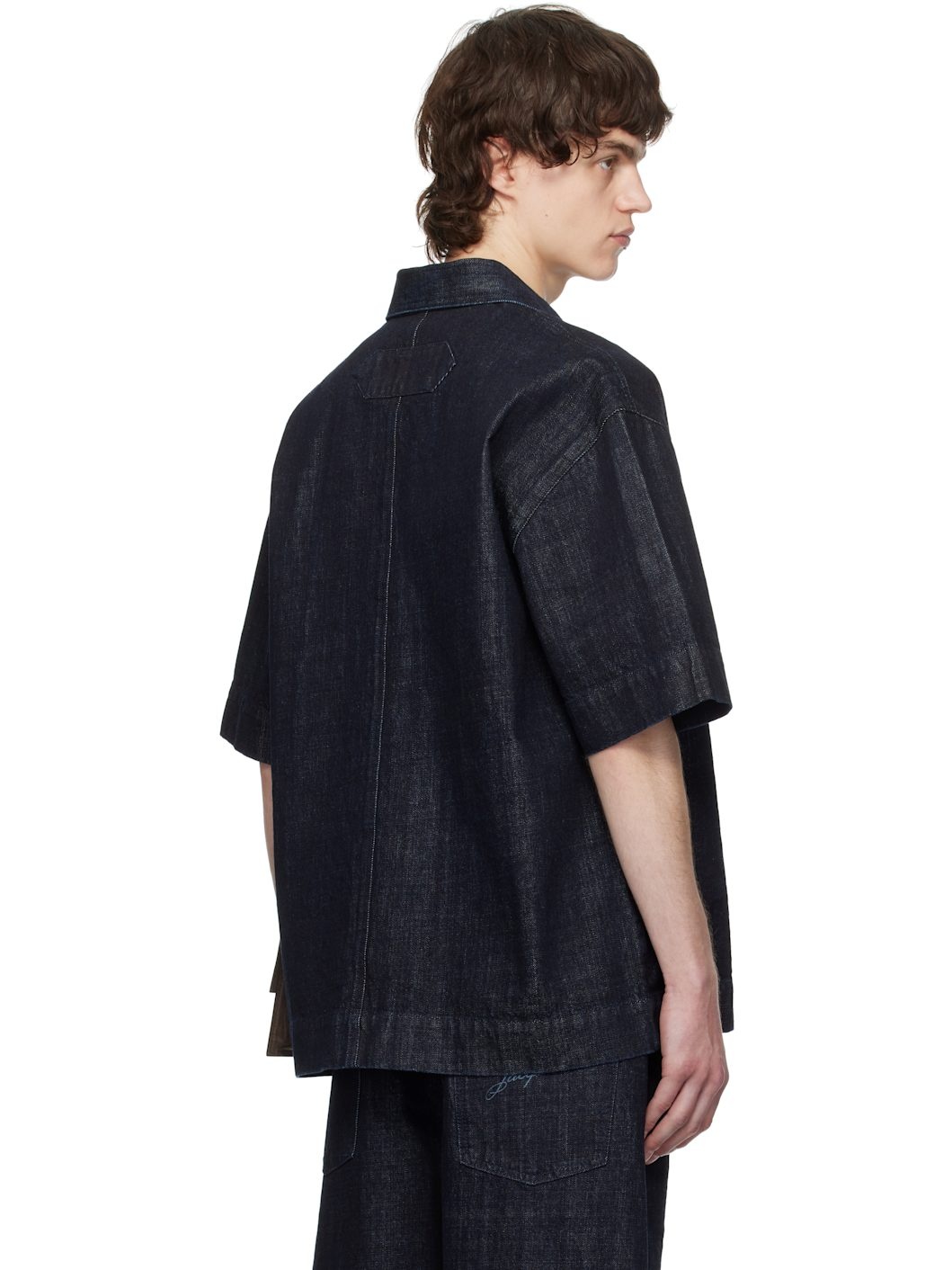 Navy La Croisière 'The Aloe de-Nîmes' Denim Shirt - 3