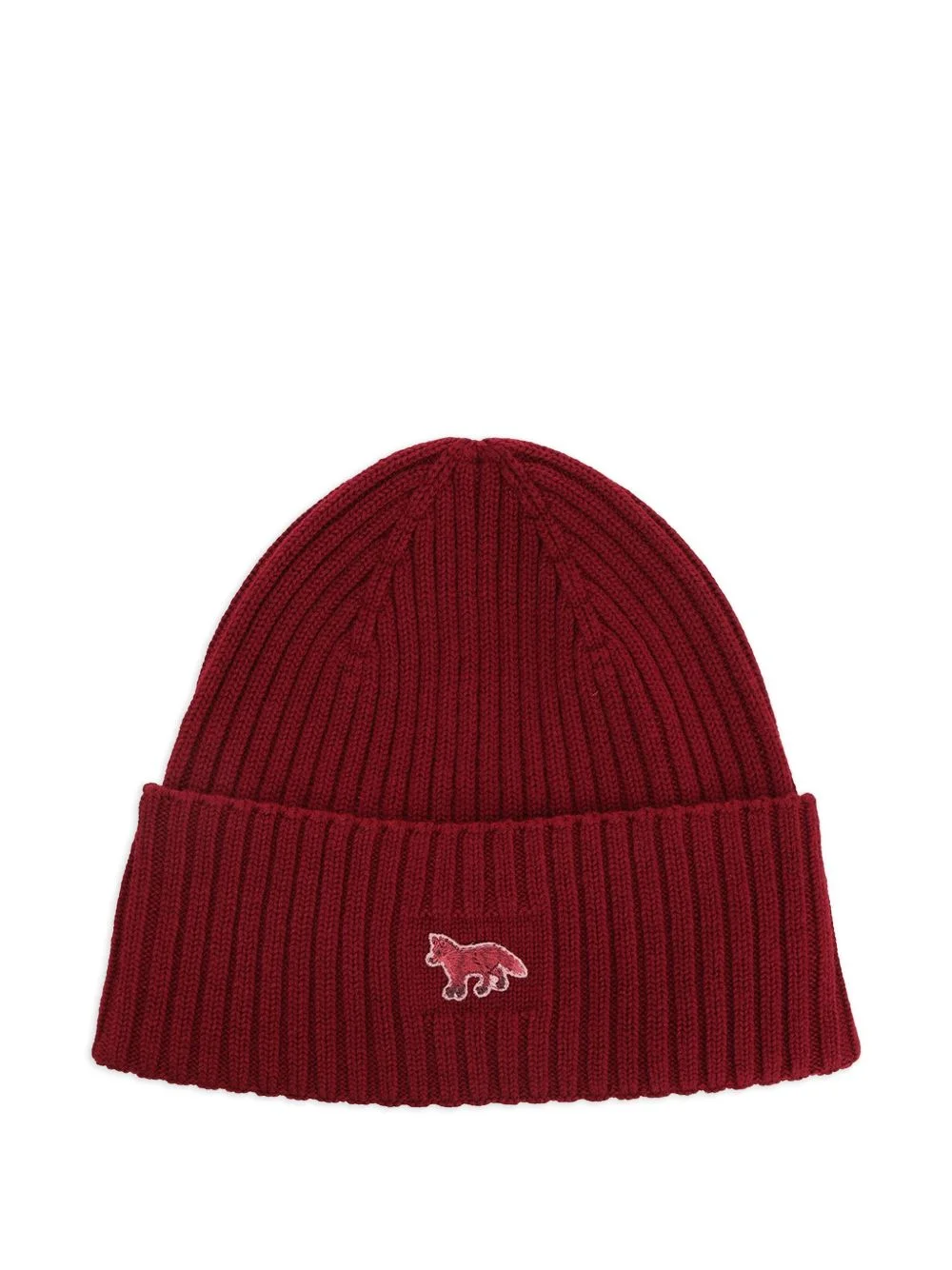 Baby Fox ribbed beanie hat - 1