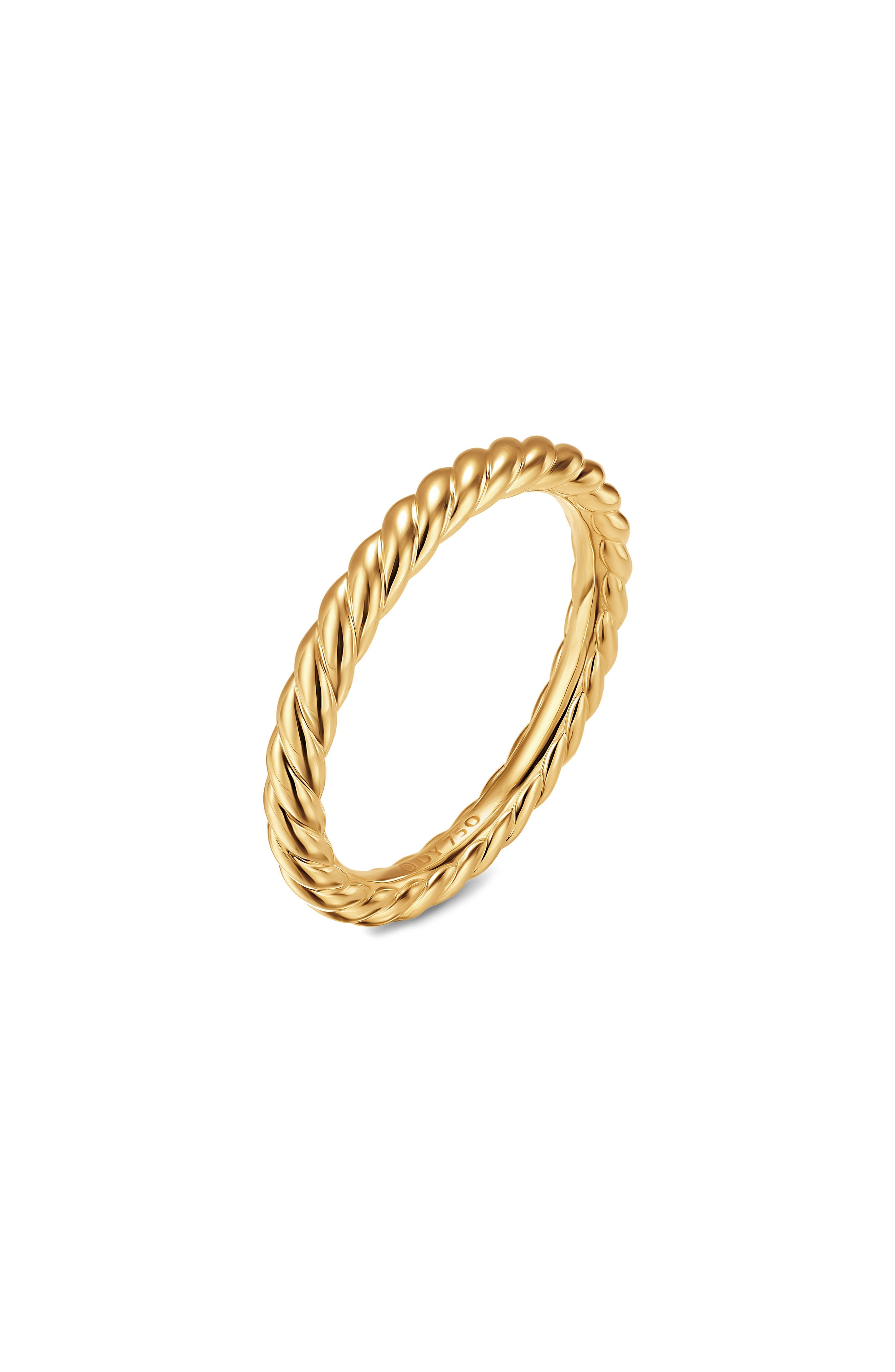 David Yurman Unity Cable Band Ring in 18K Yellow Gold at Nordstrom - 4