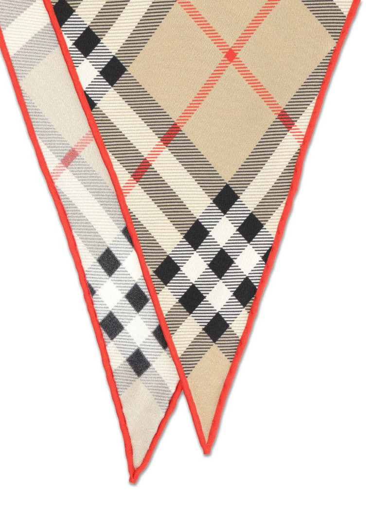 Burberry checked scarf outlook