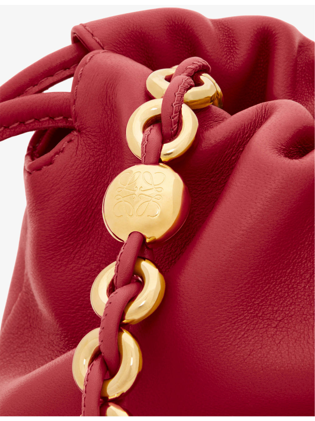 Flamenco Medium Leather Clutch Bag - 3