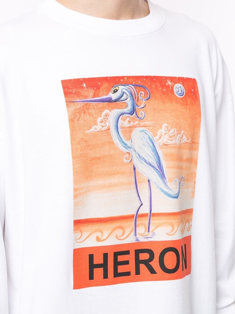 Heron print T-shirt - 5