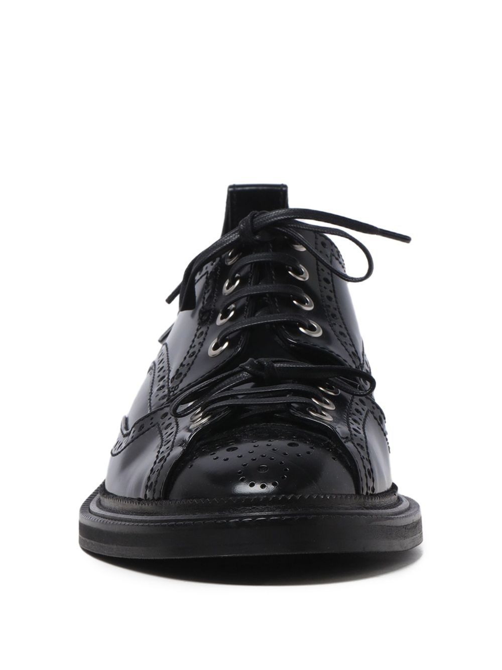 brogue-detail lace-up shoes - 3