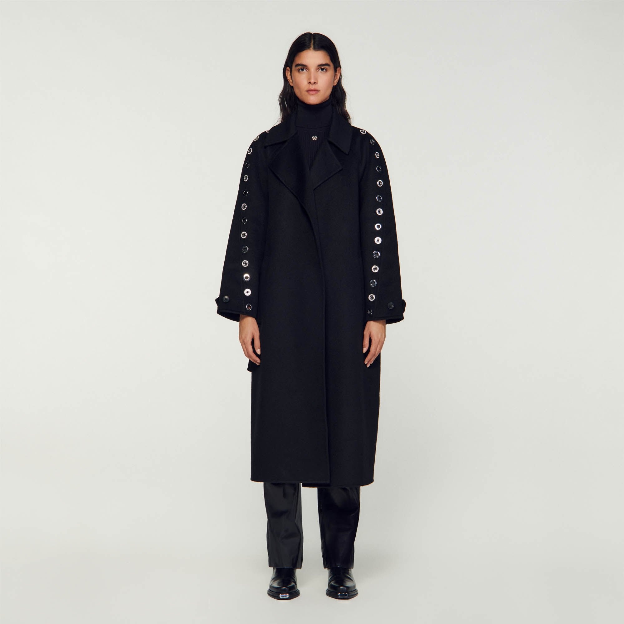 EYELET TRENCH COAT - 3