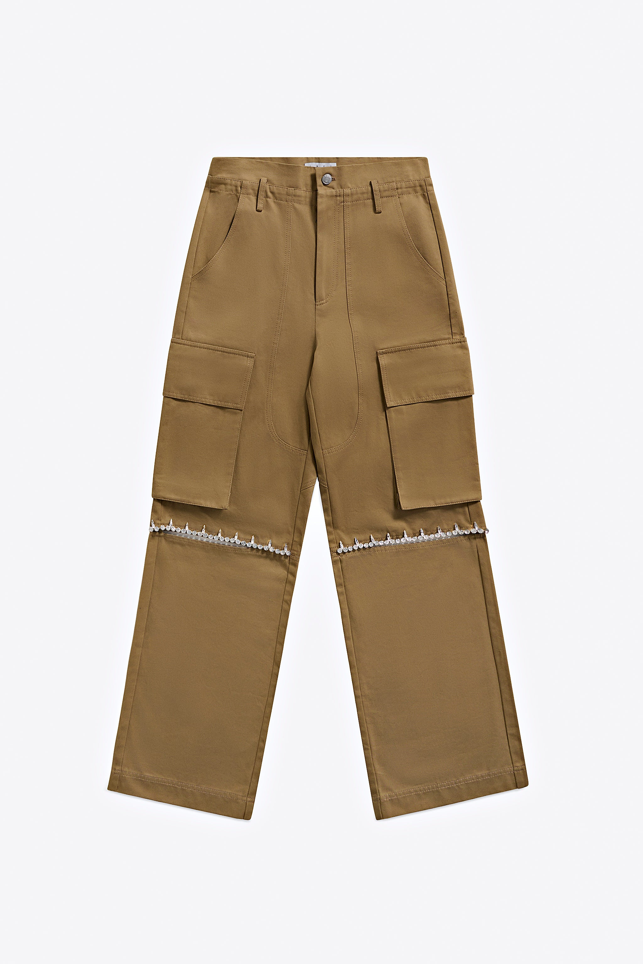 CRYSTAL SLIT CARGO PANT - 1