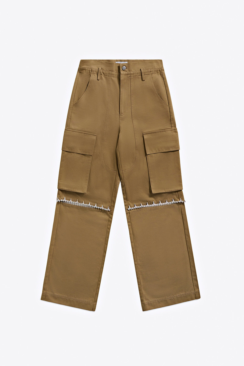CRYSTAL SLIT CARGO PANT 1