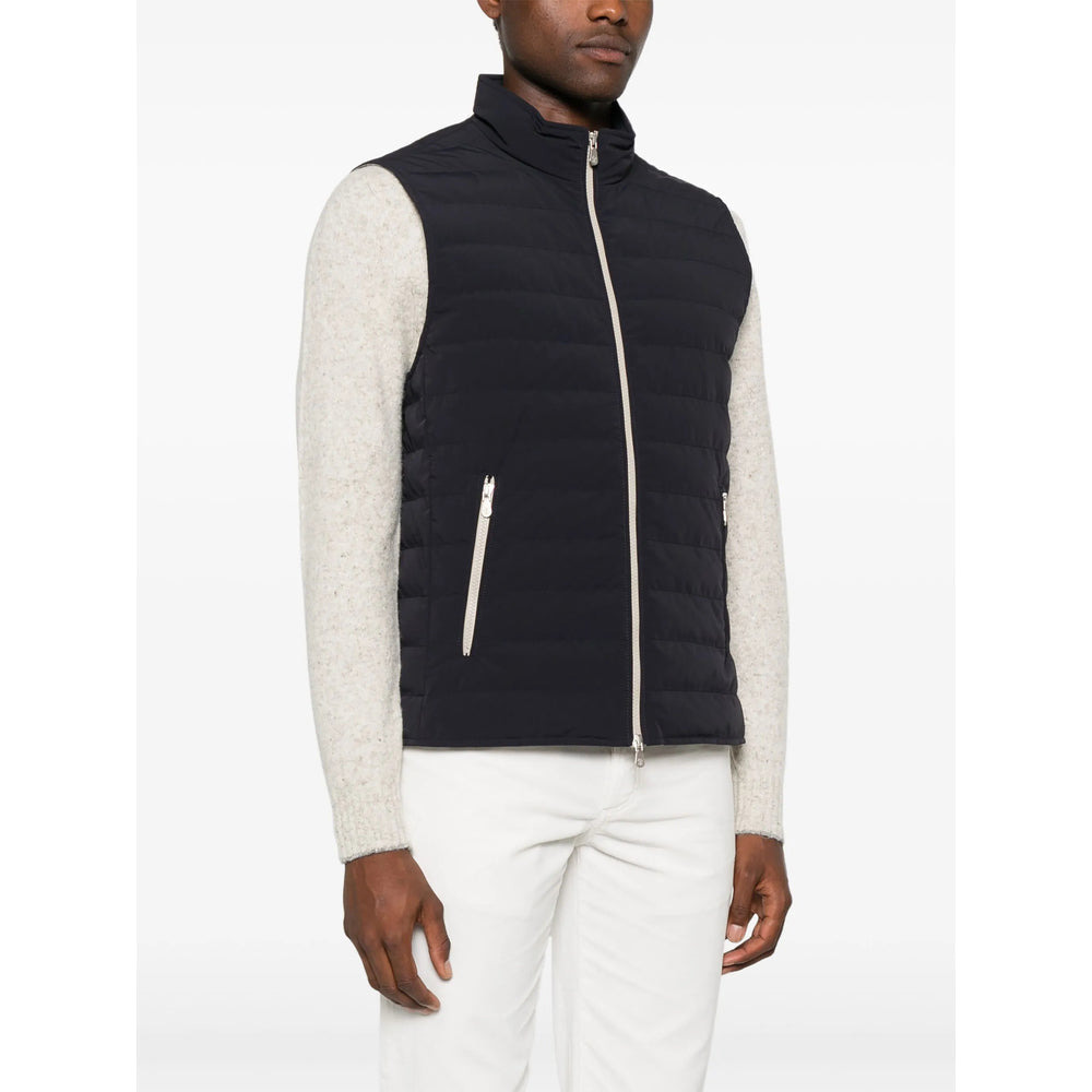 Brunello Cucinelli Blue Jackets - Waistcoats & Gilets Men - 3