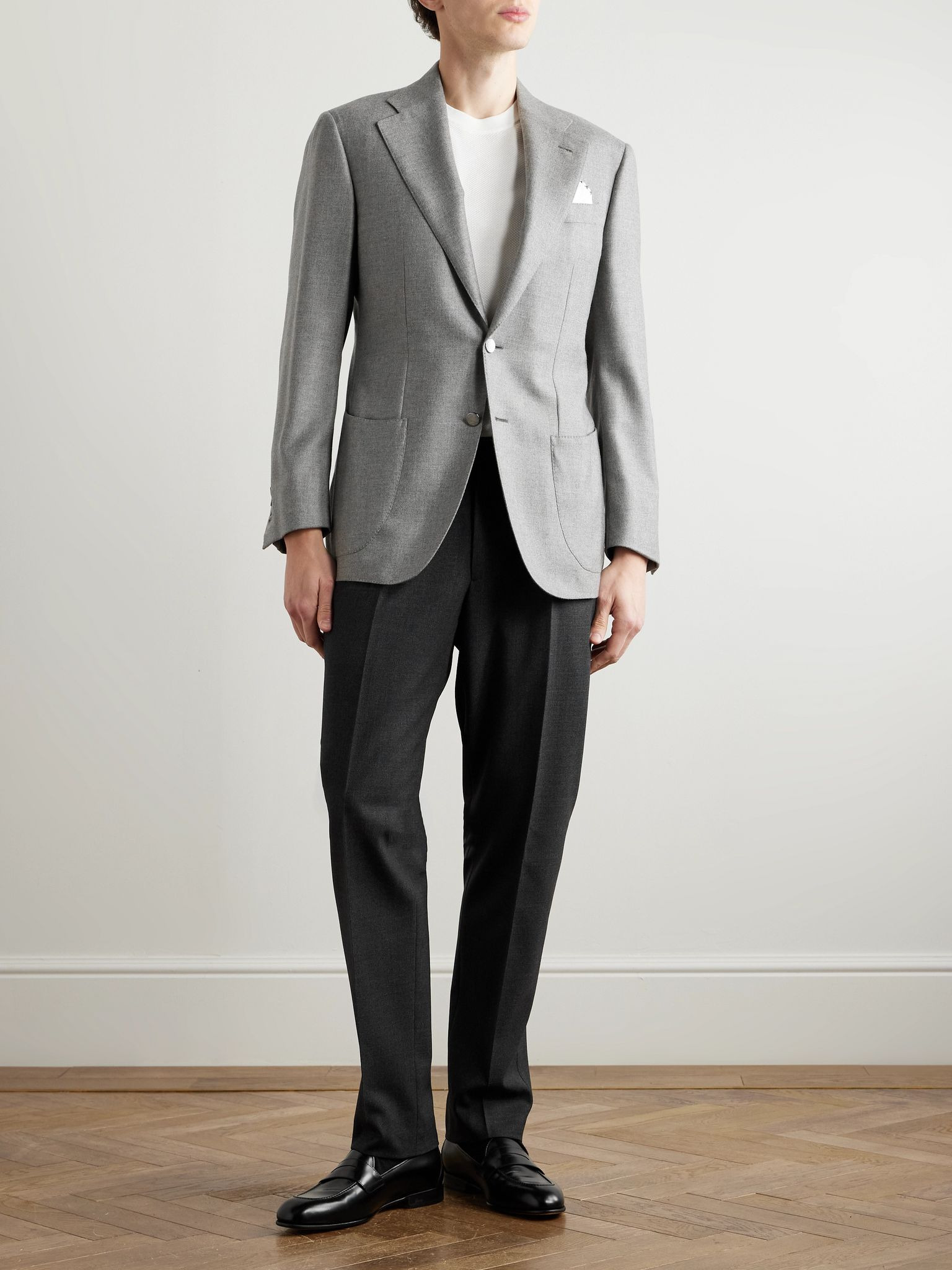 Wool-Twill Blazer Gray - 2