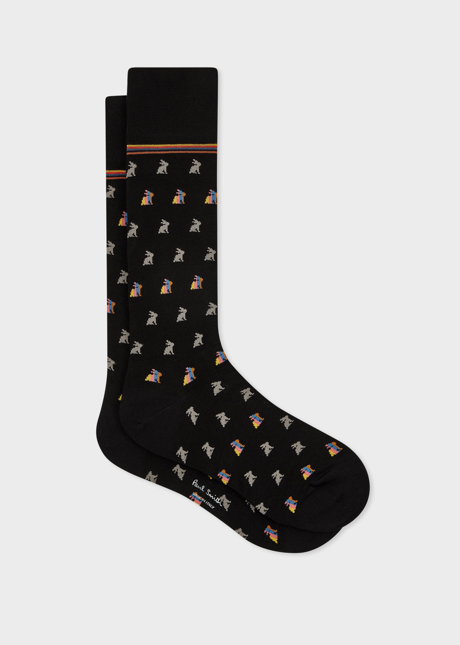 Black 'Rabbit' Socks - 1