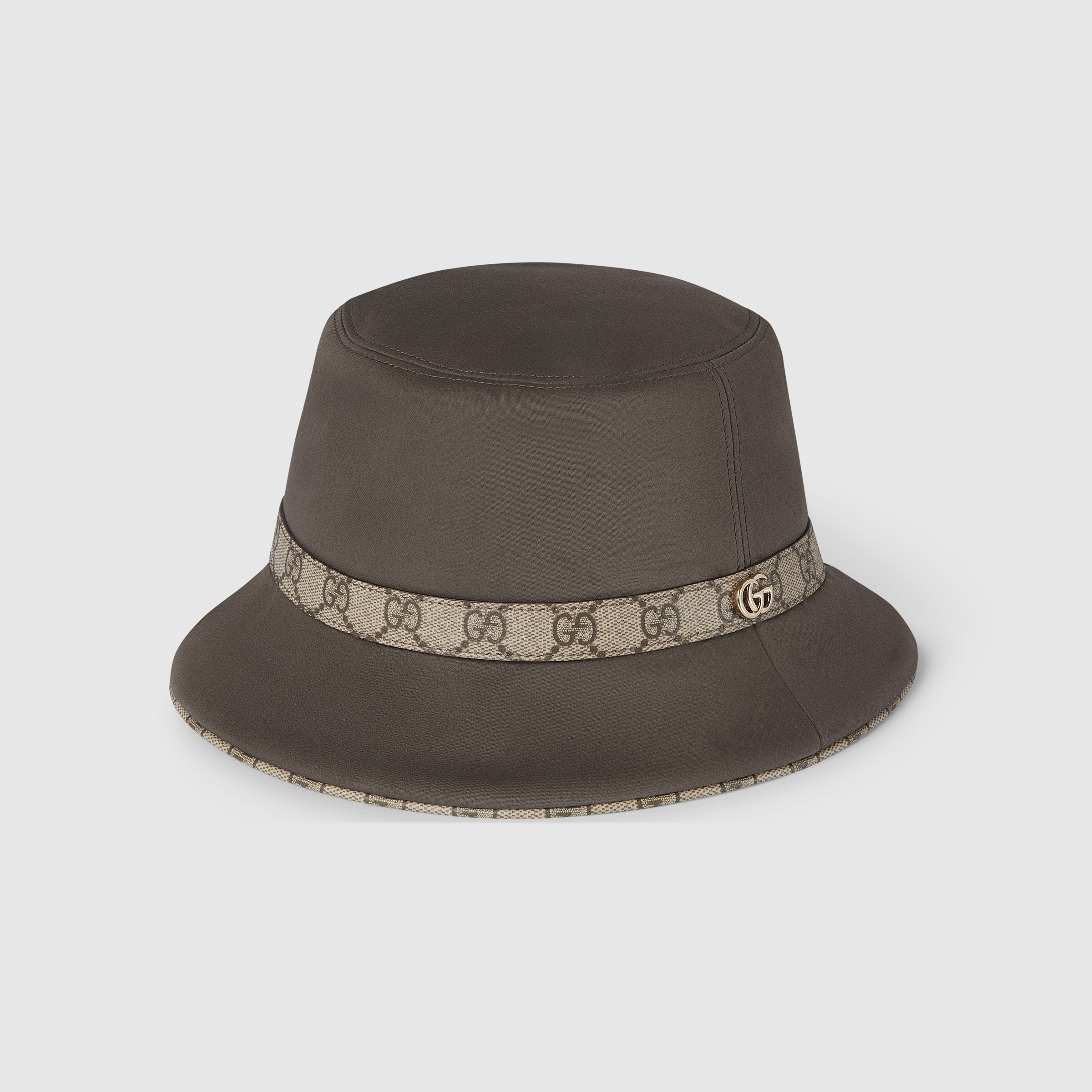 Cotton fedora with Double G - 5