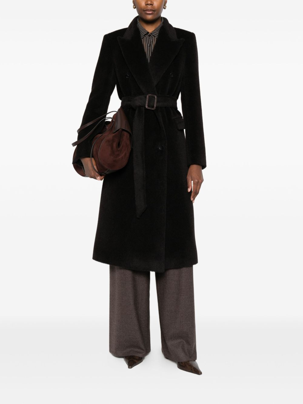 elasticated wool trousers - 2