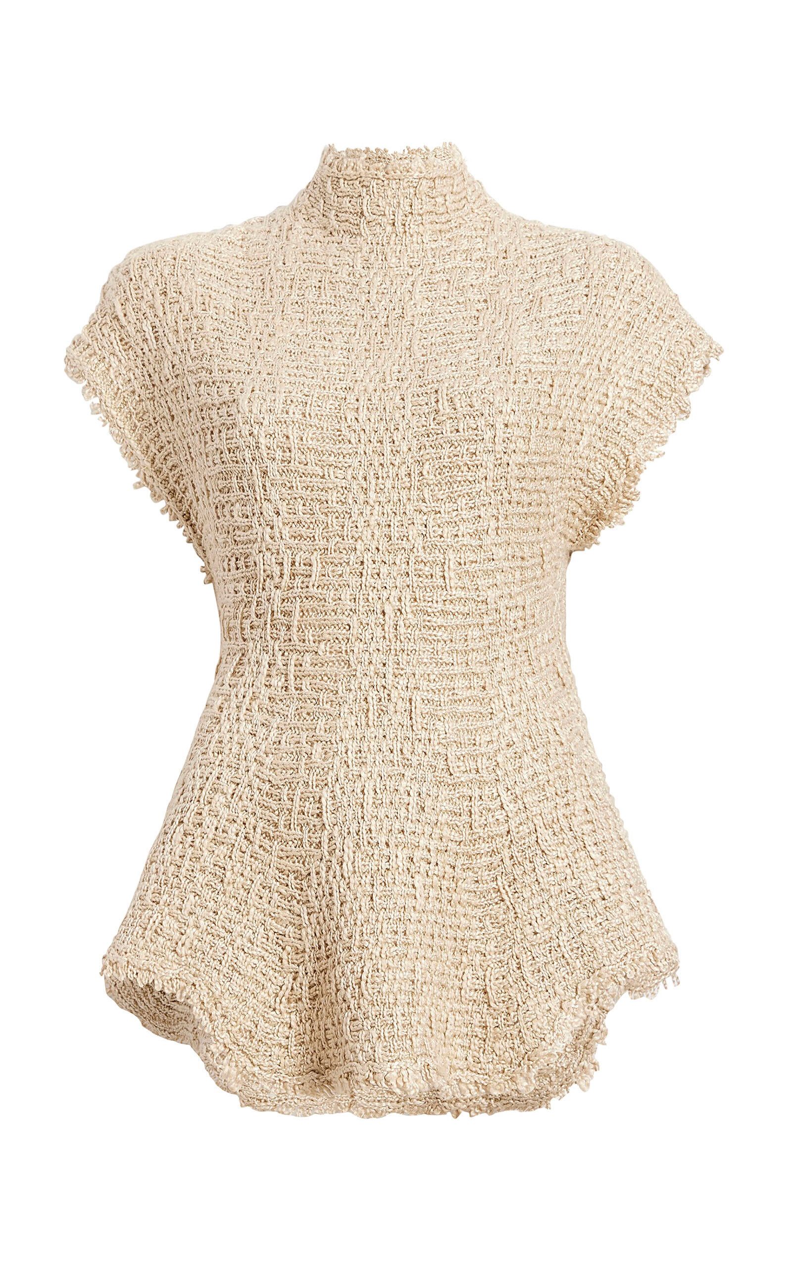 Gilles Knit Hemp-Silk Top tan - 1