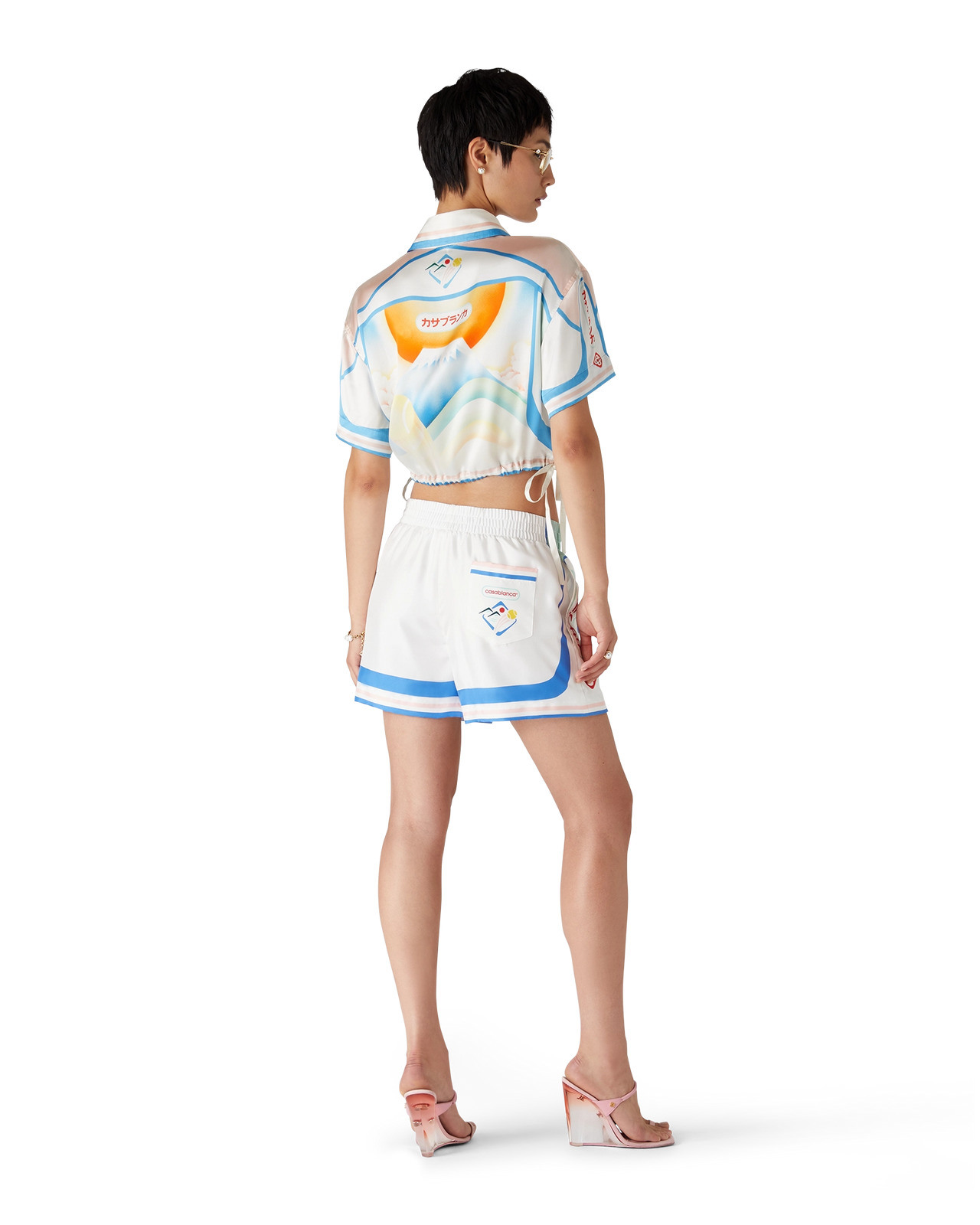 Fuji Dream Silk Cropped Shirt - 5
