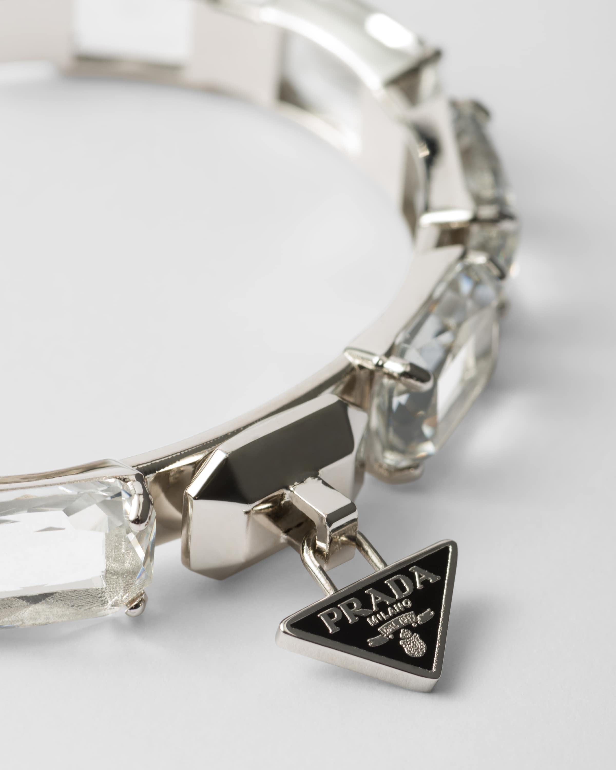 Prada Metal bracelet with crystals | REVERSIBLE