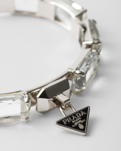 Prada Metal bracelet with crystals outlook