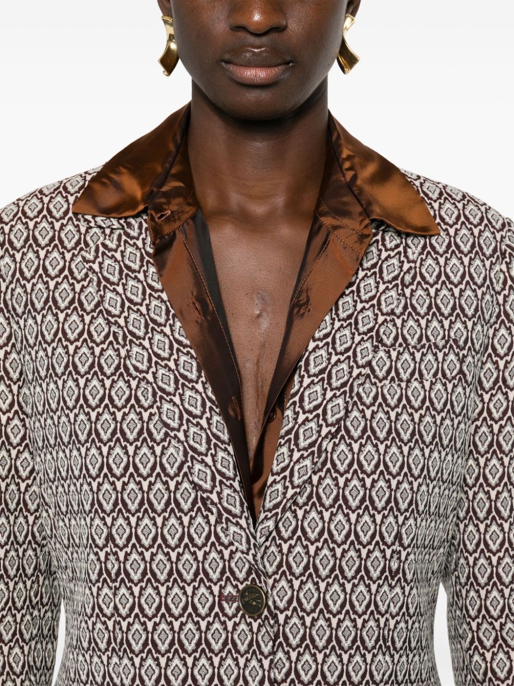 jacquard blazer - 5