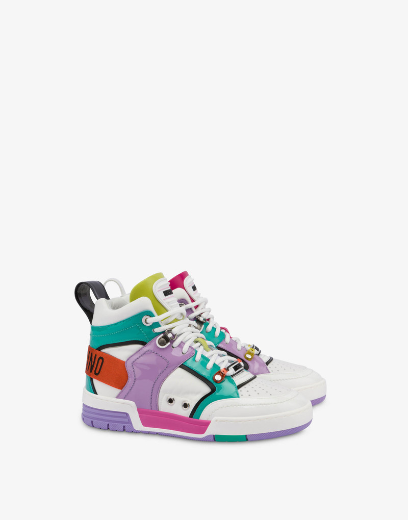 Moschino STREETBALL HIGH-TOP SNEAKERS outlook