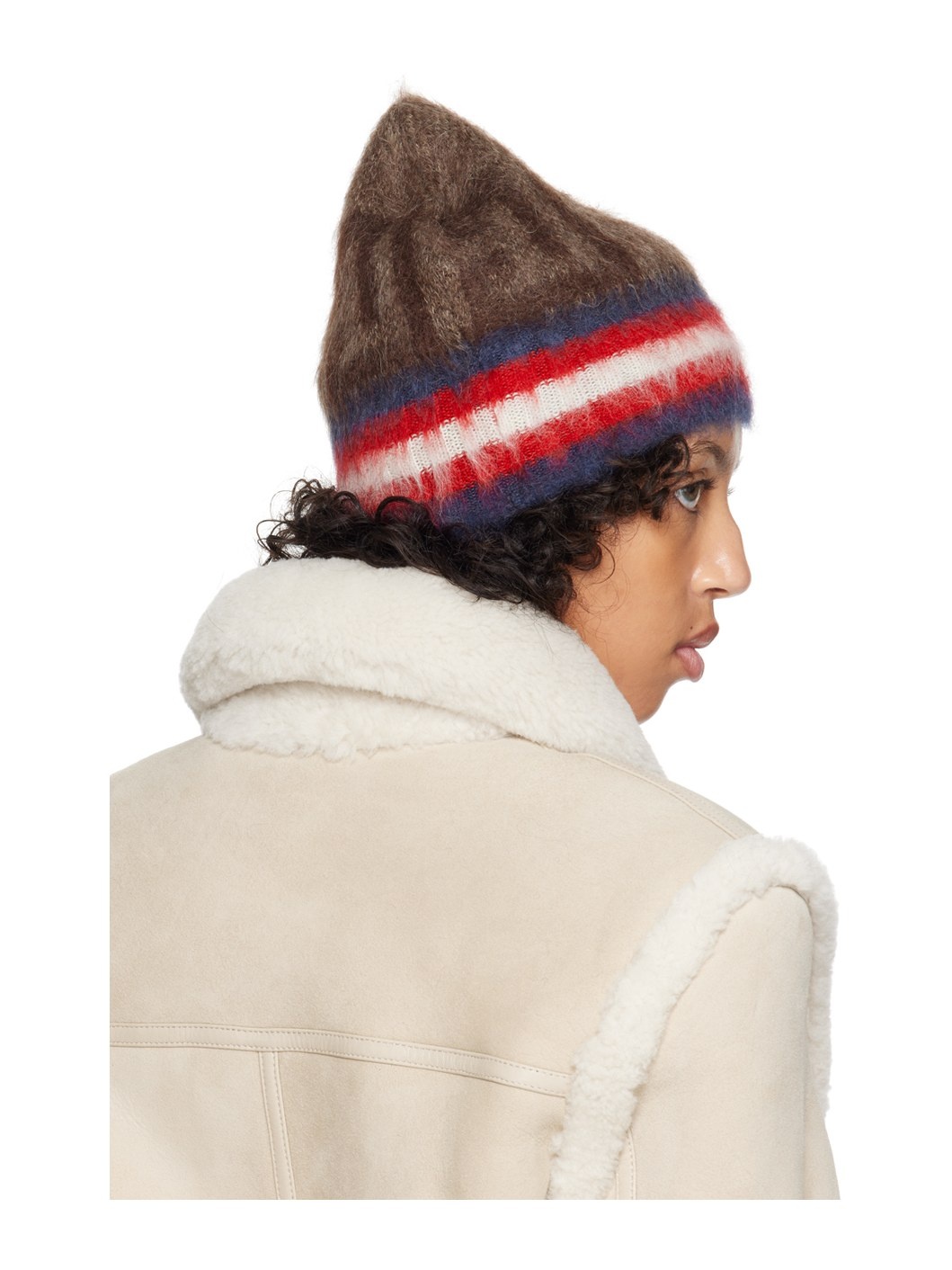 Brown Brushed Beanie - 3