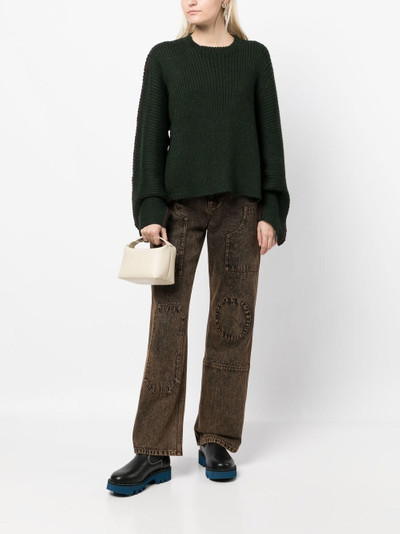 ECKHAUS LATTA Ash crew-neck jumper outlook