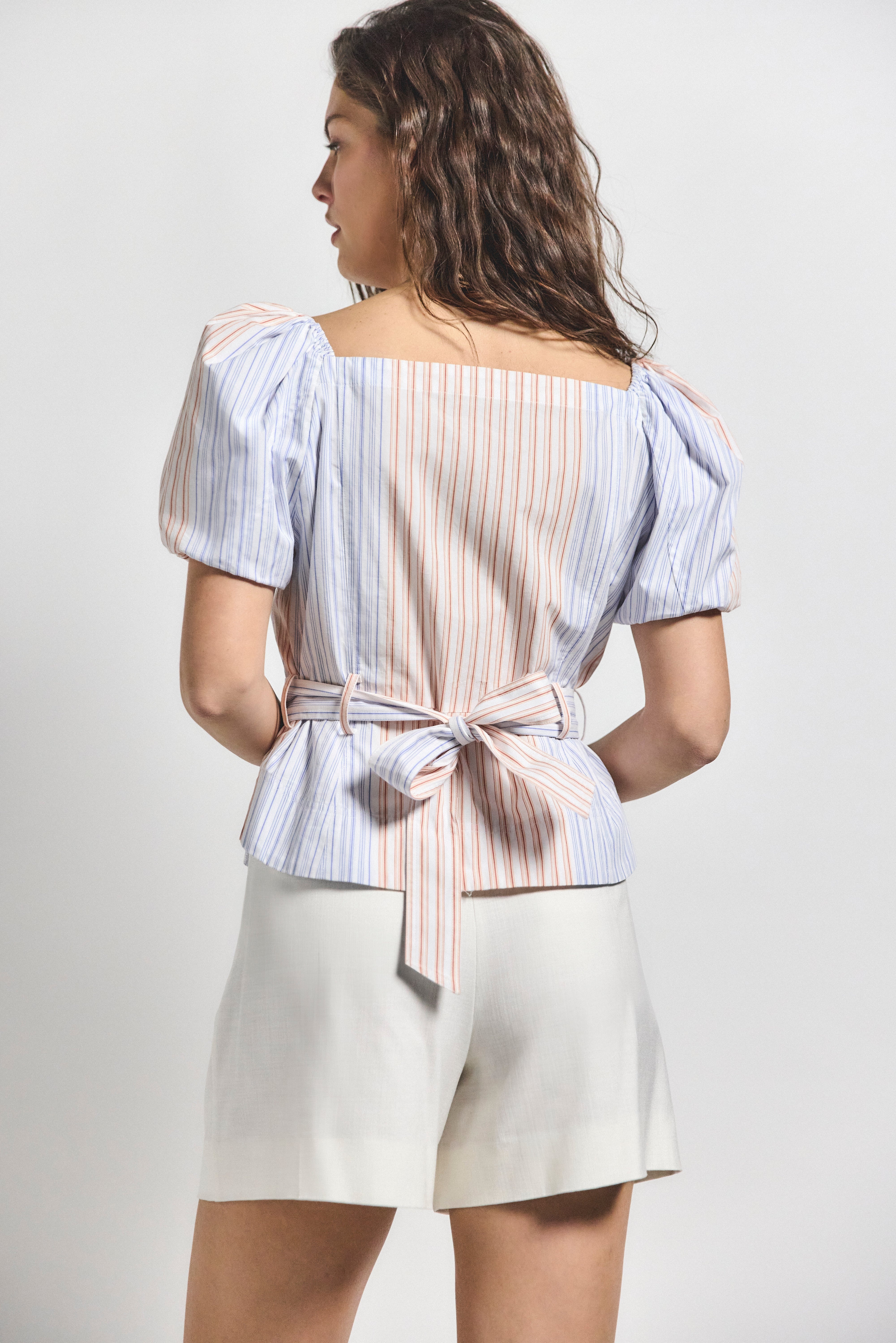 DAVINA OFF THE SHOULDER BELTED TOP - 5