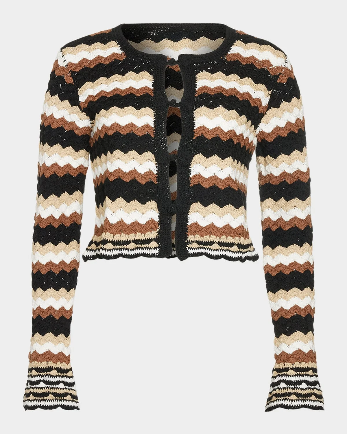 Alanza Crochet-Knit Cardigan - 1